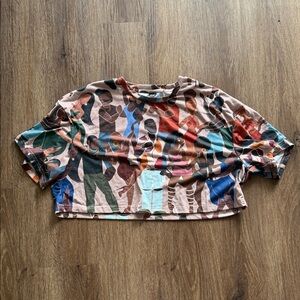 Multicolor Graphic Women Top